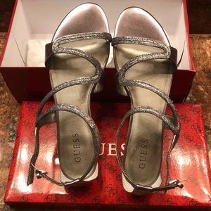Guess Pewter size 10 sandals in Great condition